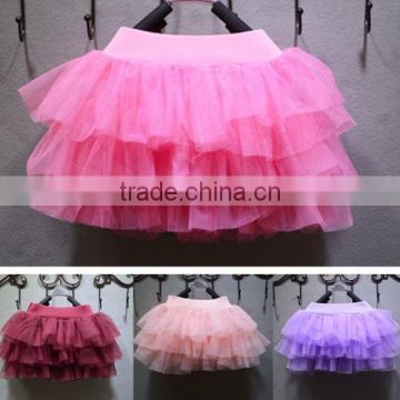 Fashion Baby Girls Mesh Splice Layer Skirt Ball Gown Tutu Mini Skirt