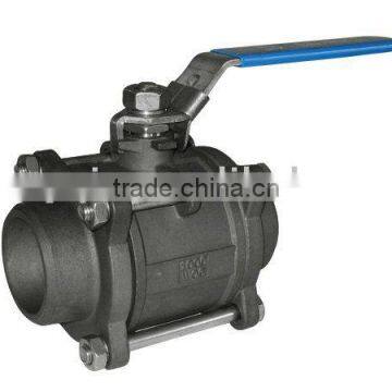 3pcs Screwed end Stainless Steel Ball Valve,3pcs 3000psi floating ball valve,3pc high pressure ball valve