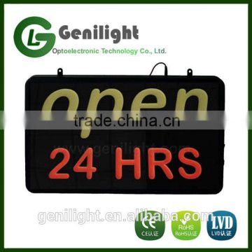 Flashing Open 24Hrs led new window Shop signs