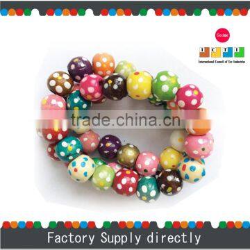 New Colorful Latest Decorative Teak Painted Wood Beads