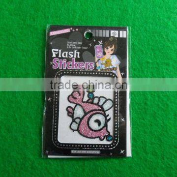 little fish glitter sticker for mobile phone