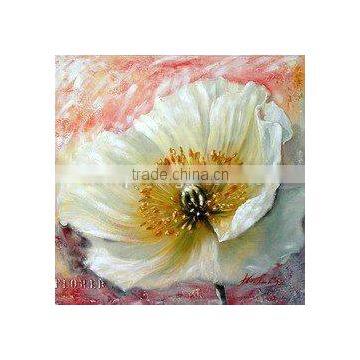 Canvas flower oil painting