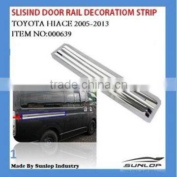 #000639 toyota hiace sliding door rail decoration strip for hiace van KDH200 commuter