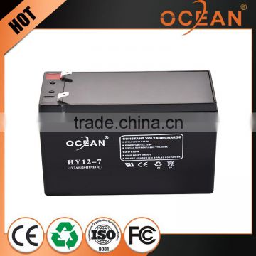 7ah ultra thin 12V electric first class quality VRLA battery