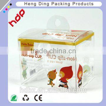 Soft crease clear pvc packaging box for baby care products