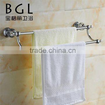 2015news bathroom accessories brass and crystal towel bar chrome single towel bar