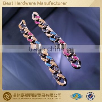 fashion design coloured plastic chain for garment