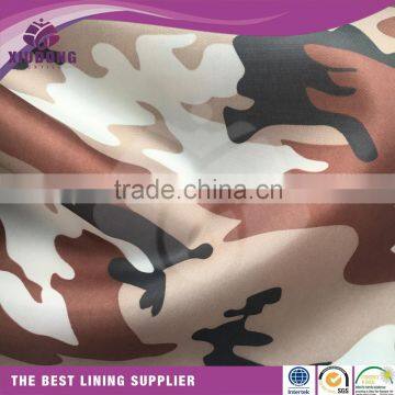 2017 polyester Taffeta print garment lining good quality 210T taffeta lining