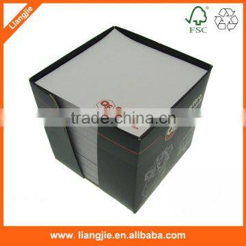 Custom memo with holder, Printed memo block, promotional memo pad with plastic holder