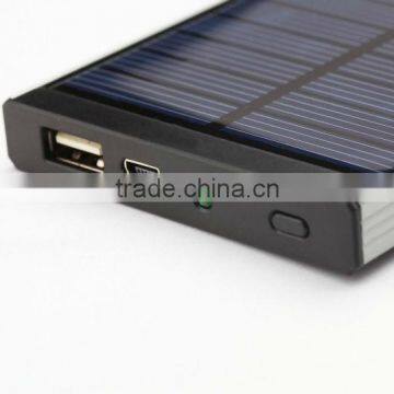 Portable solar panel charger with solar cell,Solar Power Bank with 4000/4400mah battery,solar charger