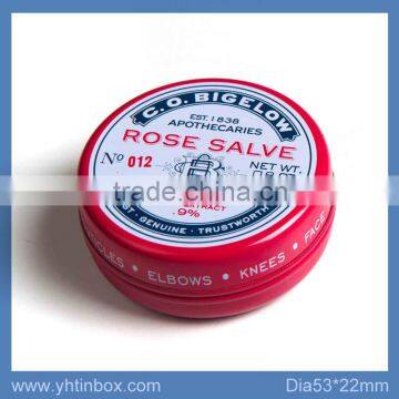 color printed metal pill box round tin box