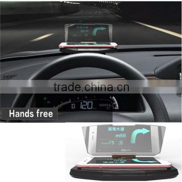 Universal Car HUD Navigation Bracket GPS Mobile Phone Holder HD Reflection Projector