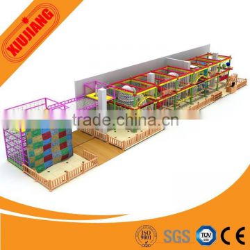 Amusement Park Children Indoor Play Equipment Rope Course Adventure