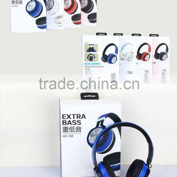 2016 AD-268 Good Bass Stereo Cheap Wired Headphones Headset photo-6