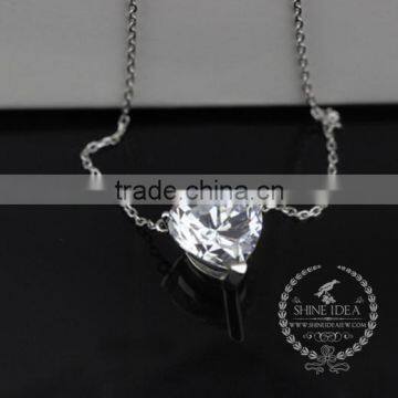 925 sterling silver heart shape zircon creative pendant necklace fashion women necklace jewelry 6360469