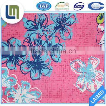 Polyester flower printing extra wide fabric for bedding fabric