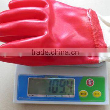 BSSAFETY Red Full Dipped PVC Gloves Oil-resistant Working Gloves photo-6