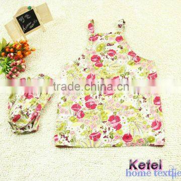 printed polyester kitchen cooking apron and sleeve