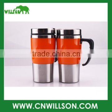 450ml stainless steel tumbler, double wall metal beer tumbler, vacuum beer cup