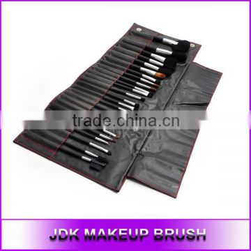 24pcs Black Pro Cosmetic Brush Set with Black Cosmetic Bag