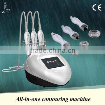 Radio wave face lifting equipment for home, 3 different heads,combination of bi-polar RF&vacuum&blue laser technology