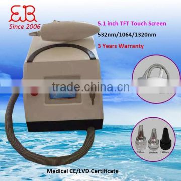 Varicose Veins Treatment Portable Q Switch Nd Yag Laser Tattoo Remvoal With 532nm/1064nm/1320nm Body Tattoo Removal Machine For Sale Tattoo Laser Removal Machine