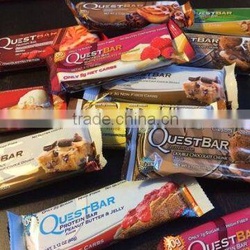 Quest Bar protein nutrition bar with different flavors