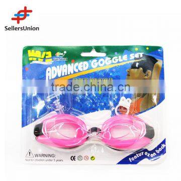 Best quality anti-fog diving goggle swimming glasses with pvc bag 10015181