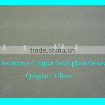 Moistureproof paper faced gypsum board for ceilings