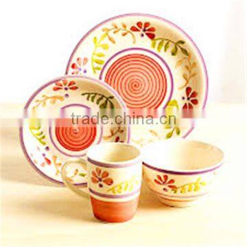 crackle glaze dinnerware set