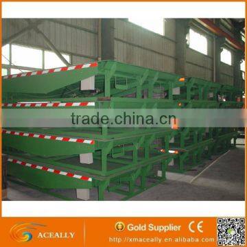 Forklift hydraulic dock ramp