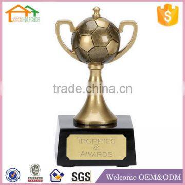 Factory Custom made best souvenir decoration gift football polyresin resin base for trophy