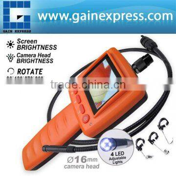 2.4 LCD Portable Video Inspection Endoscope 16mm Camera 1m Cable