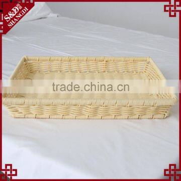poly synthetic plastic woven baskets