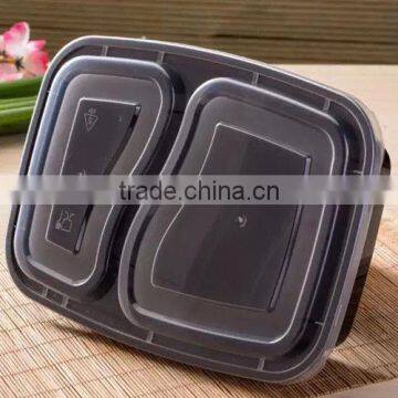 New Arrival Takeaway Plastic Fast Food Disposable Compartment Lunch Box photo-3