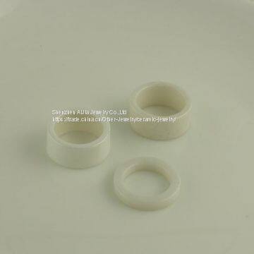 3mm Women Zirconia Ceramic White Ring Fashion For Couple photo-2