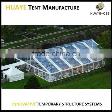 Attractive popular large clear top roof tent transparent wedding tent PVC marquee tent canvas party tent