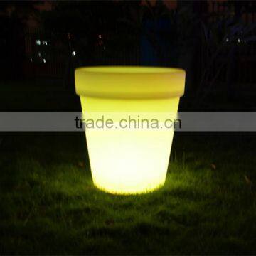Outdoor Flower Stand Decoration LED Bonsai Pot Large Size Led Lighting Planter Pot Gardon Decor photo-5
