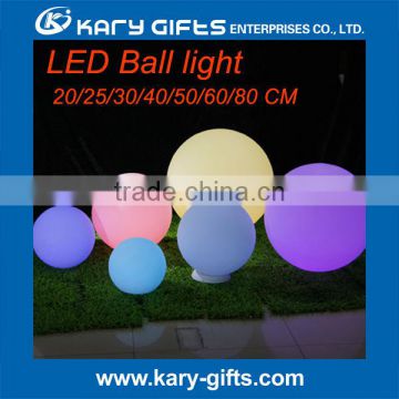 Polyethylene battery operated LED sphere light