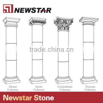 Newstar Handcraft Cap Marble Stone Gate Pillar Design photo-5