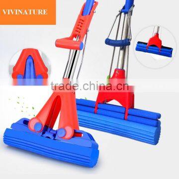 PVA Sponge twist cleaning Mop with Super Absorbent Sponge Head stick