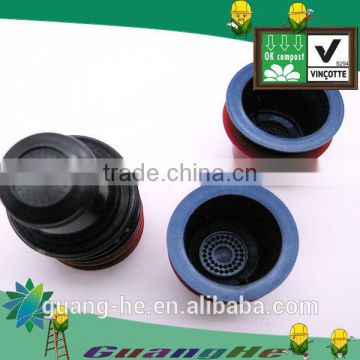 Wholesale PLA plastic coffee capsule for Nespresso Compatible, 100% biodegradable non-toxic cup