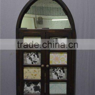 2016 New Style Antique Wooden Multi Openings Photo Frame With Door Shape photo-3