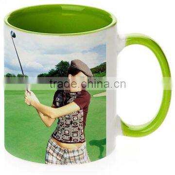 Handle Color Mug,Photo Printed Mug/11oz Blank Sublimation Coated Mug