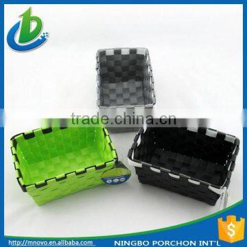 Wholesale Willow Laundry Plastic Strap Woven Basket photo-3
