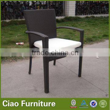 Outdoor PE Rattan Furniture Garden Arm Chair With Cushion photo-4