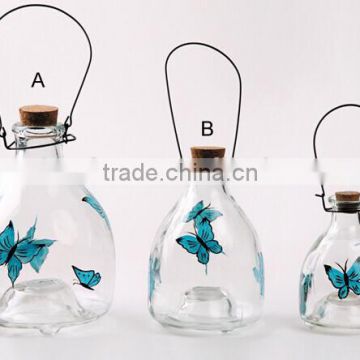 Colored Glass bee catcher