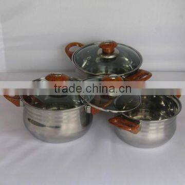 2013 new products cookware brown handle cookware