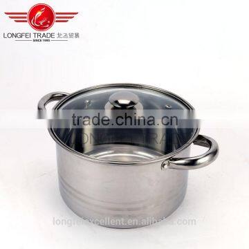 Best Selling New Shape Glass Lid 5pcs Stainless Steel Camping Pot/cooking Pot photo-4