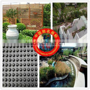 plastic dimple drainage sheet in roof garden waterproof and drainage engineering